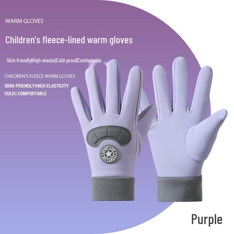 Kids' Cute Winter Fingerless Gloves: Warm, Durable Outdoor Protection for Boys and Girls