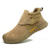 Fashion Men Safety Shoes Fire-resistant Flower Welding Shoes Anti-smash Anti-stabbing Insulated Boots Indestructible Non-slip Work Boots