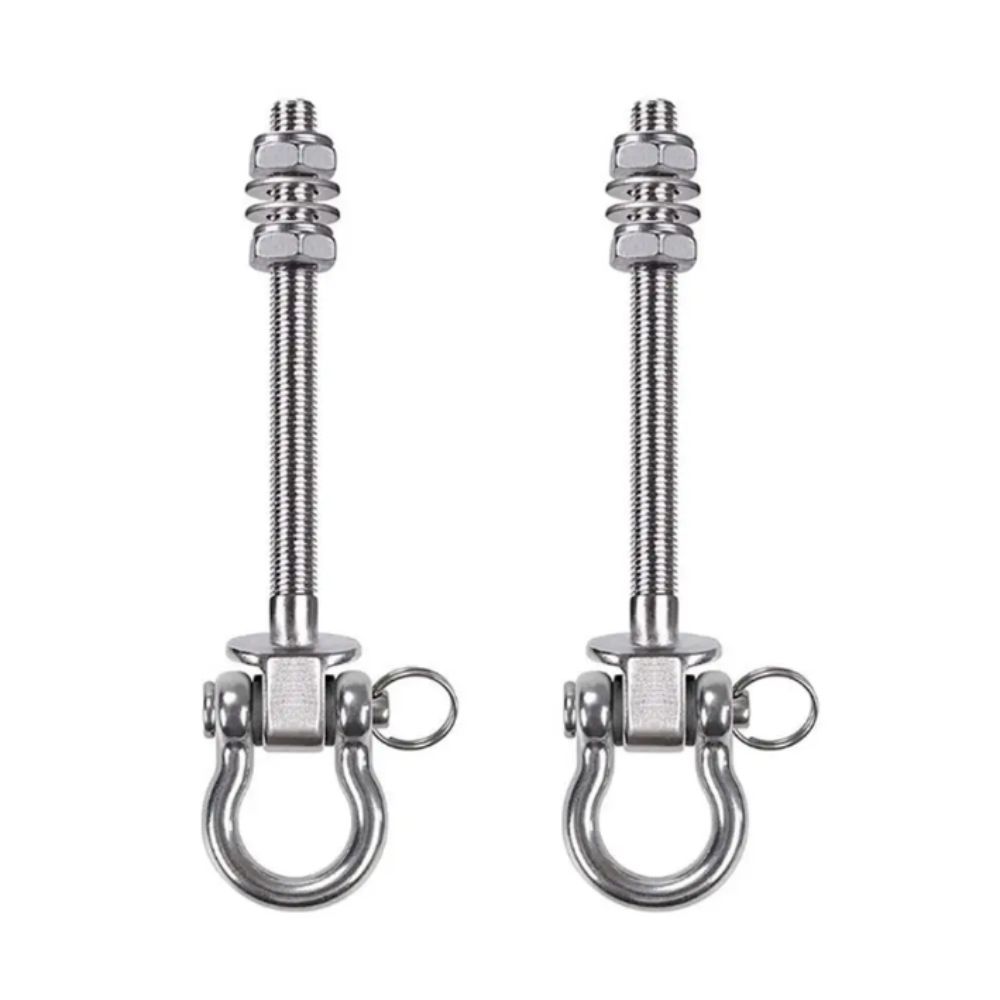 Threaded Shaft Swing Hook Stainless Steel Sandbag Hook Hanging Chair Hammock Hook  Yoga Gym