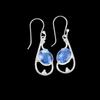 Tanzanite Gemstone 925 Sterling Silver Jewelry Handcrafted Women Earrings 1.60" EE-49-8