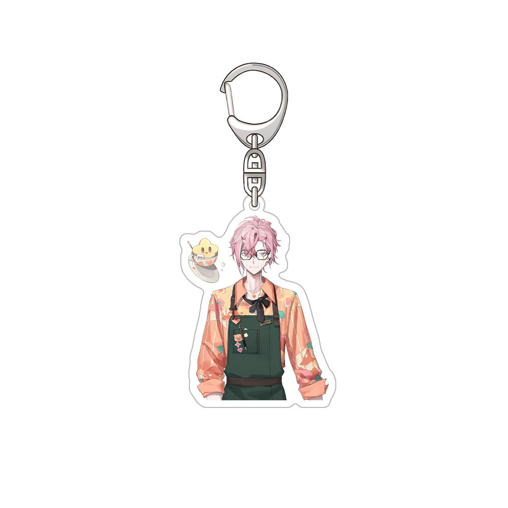 Nijisanji Aza Michiya Kouichi Inochi Urushiha Hunger Mikoto Miki Kioi Kima Tabbiito HD Acrylic Keychain Bag pendant anime goods