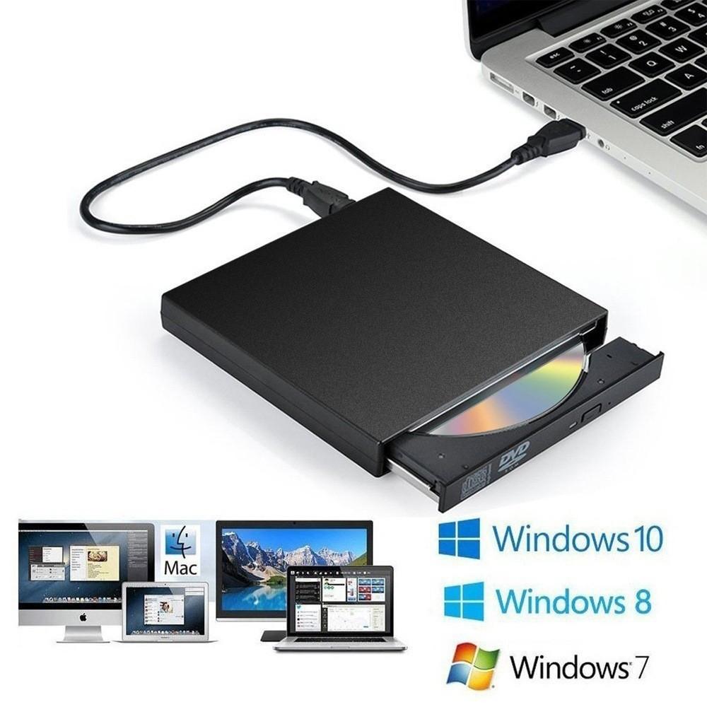 External Usb Cdrw Drive With 24x Burn Speed For Laptop Data Backup