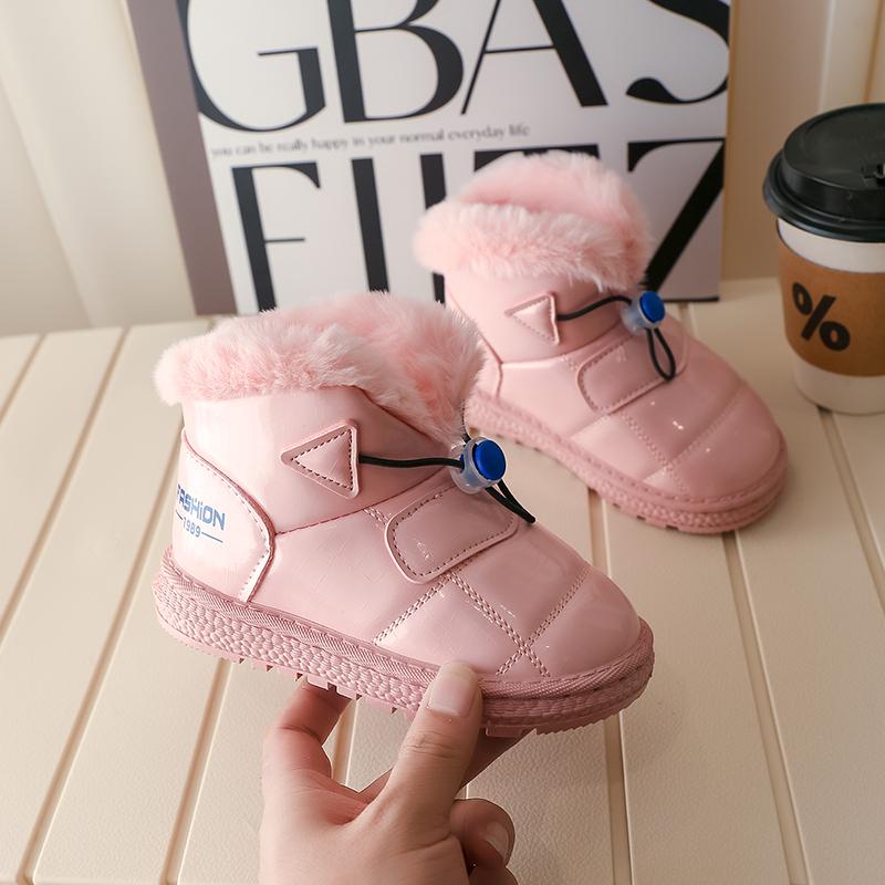 Klassische Kinder Schneestiefel Warme Winter Kinder Schuhe Stiefel für Mädchen Mode Jungen Freizeit Knöchel Baumwollstiefel Rutschfest Vielseitig