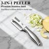 Stainless Steel Edge Peeler Potato Peeler Multifunctional Grater Kitchen Tool for Peeling Sugarcane, Lettuce, And Pumpkin