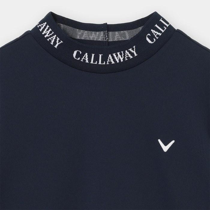 Callaway Short Sleeve Shirt Mock Neck Cool Festa Sweat-Absorbing Quick-Drying UV Cut Golf C26134105 Men's 1120_Navy L