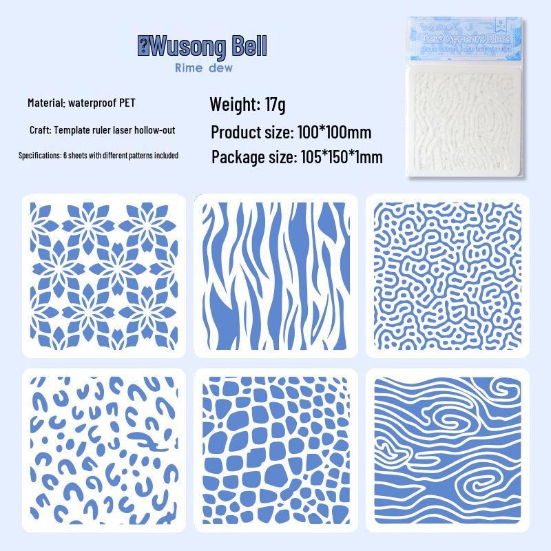 Yuezhen Focus: Hand-painted Hollow PET Template for Oil Pastel Painting