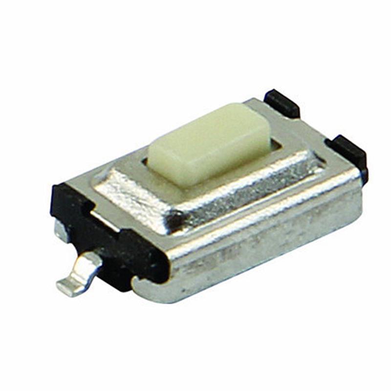 100Pcs Patch Direct Insertion Horizontal-Type 2 Feet Touch Key Microswitch Copper 2 Foot Side Press Button Switch 3*6*2.5Mm