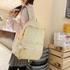 2026 New Ins Style Fresh Girl Backpack Nyl Material Waterproof Travel School Bag for Middle School Girls Cute Floral Print