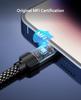 Magtame Lightning Cable with Magnetic to Metal iPhone Charging MFi Dual Fast Compatible with iPhone and More 1.5M USB-C, Auto-Retracting, Type-C