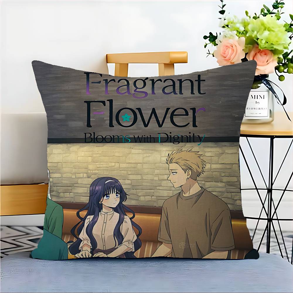 

Ароматный цветок расцветает с достоинством Подушка в подарок Украшение для дома офиса Спальня Диван Автомобиль Наволочка Чехол 45x45 12x12Inch