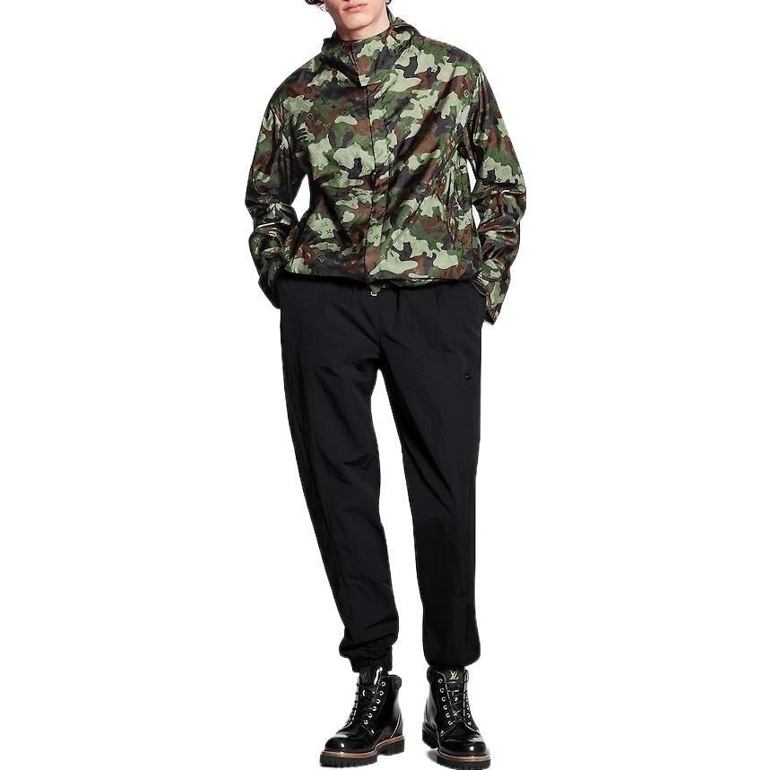 Louis Vuitton 2000s camo hooded windbreaker 1A7X5J