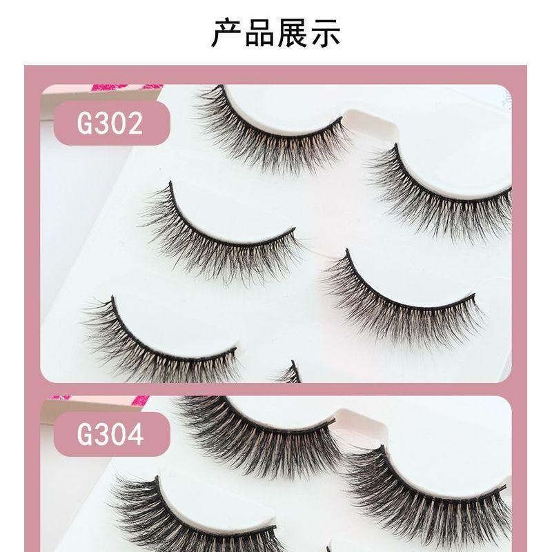 Lashie - Set of 3 Pairs: Volume Crisscross False Eyelashes