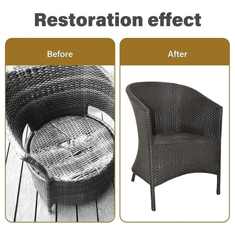 Practical-Rattan Repair Kit For Furniture Restorations- DIY Projects For Modern Design,Cane Webbing Materials Gray