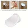 White Non-Slip Suction Foot Rest for Shower – Removable, Traceless Bathroom Stool with Drainage Holes, Adhesive Design