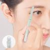 Doppelendiger Augenbrauentrimmer mit Kamm Klingen für kurze Reichweite Sicherheitsschutz Augenbrauenschaber Beauty-Tool Augenbrauenrasierer