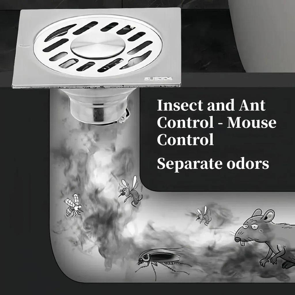 Household Round Floor Drain Core Anti-Odour Sealing Stopper Anti-Backflow Drainage Replacement for Balcony Bathroom Laundry Sink
