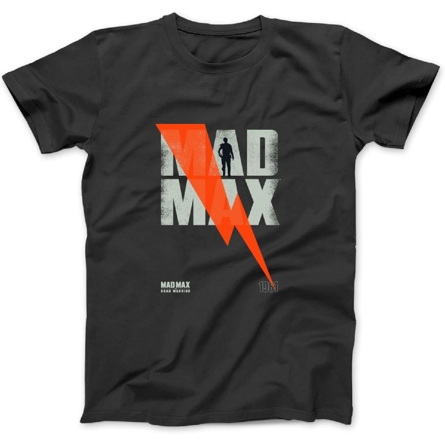 

WB100 Mad Max The Road Warrior 1981 Vintage Lightning Poster Long Sleeve, T-Shirt, Sweatshirt, Hoodie for Men Women Kids Made in Canada Black S різнокольоровий