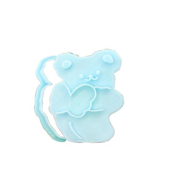 Useful Quick Demold Bear Themed Fondant Mold Food Grade Reusable Cookie