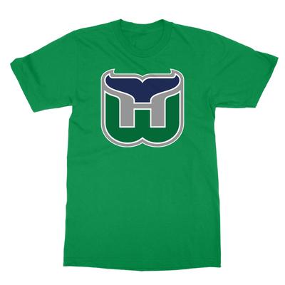 HARTFORD WHALERS DEFUNTO NHL HOCKEY DE ANTAÑO Camiseta para Hombre