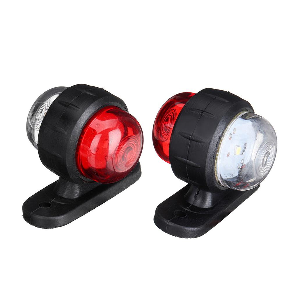 1/2pcs 12V 24V Truck Trailer Lights LED Side Marker Position Lamp Lorry Tractor Clearance Lamps Parking Light Red White