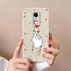 For Redmi Note 5 7 7S 8 9 9S 9T 10 10S 10T K80 Pro Max Plus Phone Cases Fashion Love Heart Pattern Liquid Silicone Protective Covers For Redmi Housing