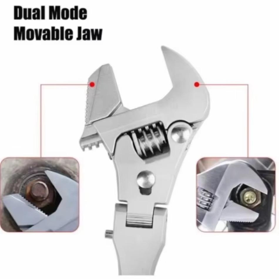 5 In 1 10 Inch Wrench Professional Adjustable Multifunctional Retractable Heavy-duty Foldable Folding Ratchet Wrench Hand Tools