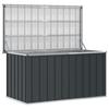 Garden Storage Box Anthracite Grey 129 X 67 X 65 Cm