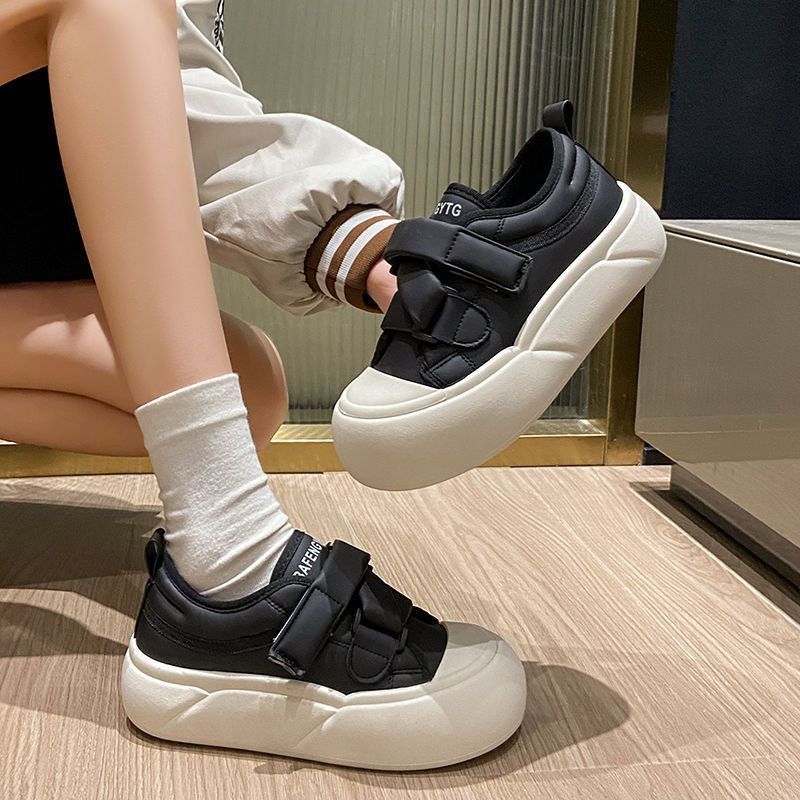 Spring New Shoes Ins Trendy Little White Shoes Genuine Leather White Shoes Women's Sports and Leisure Board Shoes