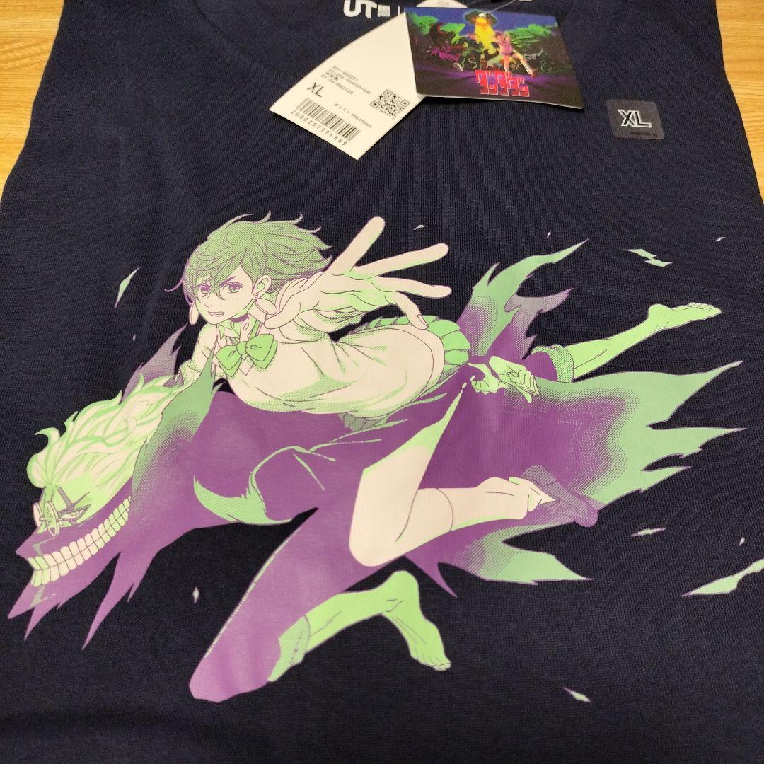 

[Б/У] Графическая футболка с персонажем Dandadan XL темно-синяя с биркой