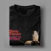 Stevie Wonder Superstition T-Shirt Herren Baumwolle Freizeit-T-Shirt Rundhals Kurzarm Bedruckt