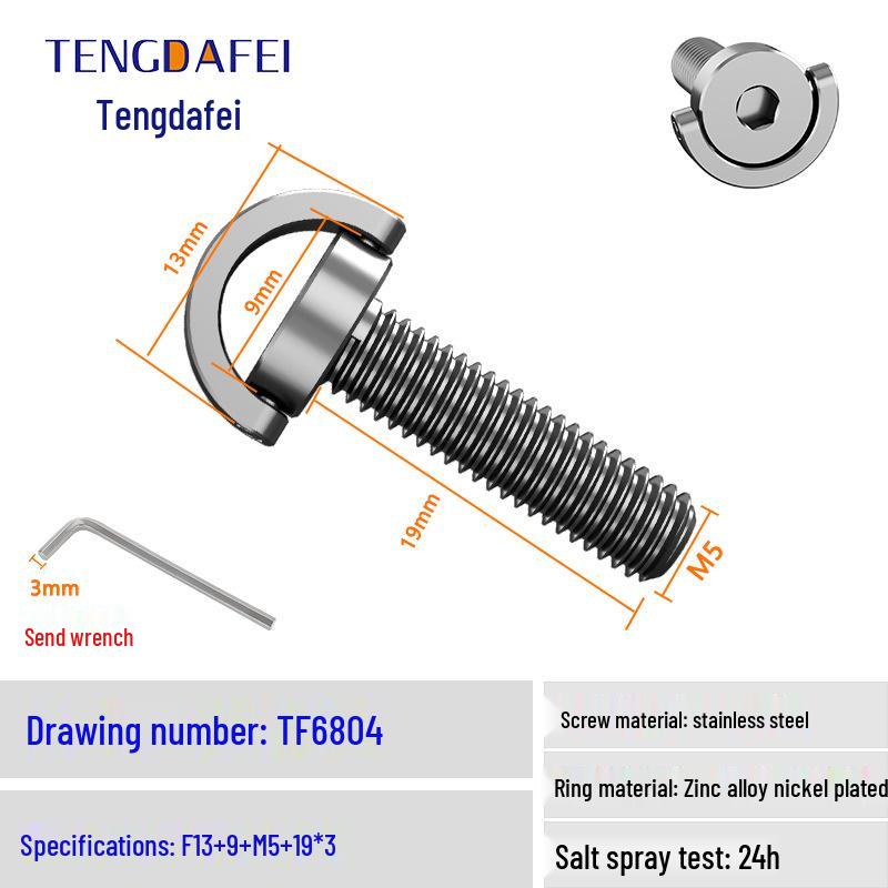 TENGDAFEI M5 Quick Release Screws for GoPro11/10 and Insta360 X3/2 Sports Cameras