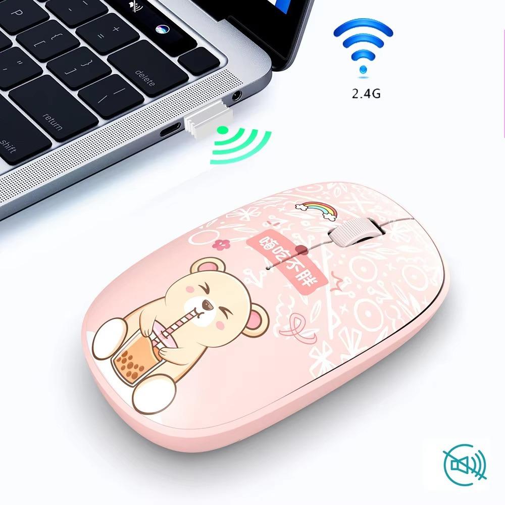 Silent Bluetooth Mice Bluetooth 5.0 Computer Mouse High-quality Wireless Mouse  School