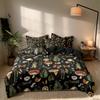 Coton Forest Mushrom Patern Printed Beding And Soft with Soft Fabric Duvet Cover Set For Bedroms Guest Roms Soft Comfortable Quilt Cover