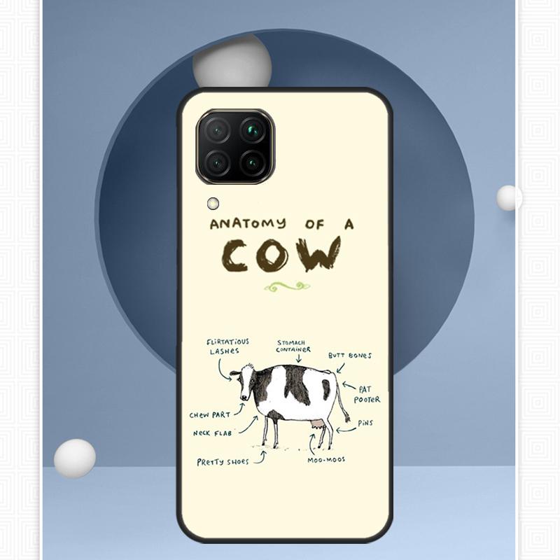 Cute Cow Moo For Huawei Nova Y72 Y90 Y61 Y91 Y60 Y70 12s 12i 11i 8i 9 10 SE P20 P40 Lite P60 P30 Pro Case