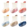 3 Pairs Children's Non Slip Socks For Girls Boys Soft Fashion Kids Boy Girl Socks Spring Autumn Newborn Baby Home Toddler Floor Sock 0-5Years