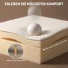 2-Seater Sofa, Soft Padding, Easy-Care Cover, up to 220 kg, 117 x 56.5 x 77 cm, Cream White