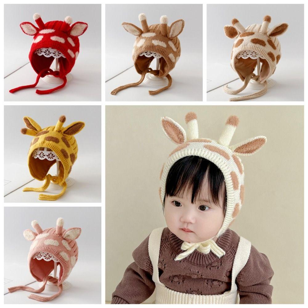 Katoenen Cartoon Babyhoed Winddichte Meisjes Oorbescherming Cap Modieuze Baby Cap Winter