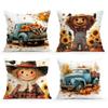 Autumn Rural Decor Pillowcase Cushion Polyester 45X45Cm Throw Pillow Cover Sofa Chair Bed Cushion Cover Pillowslip Home Decor