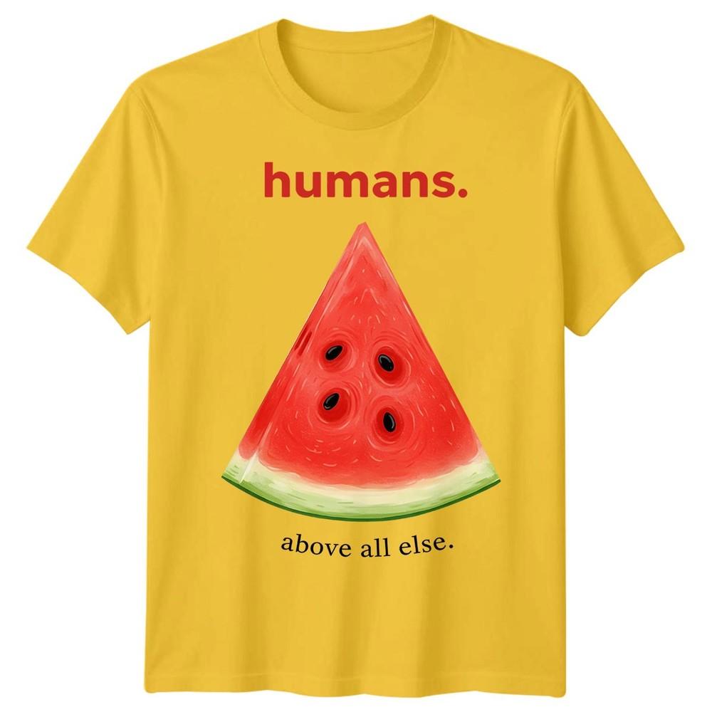 

Люди Прежде Всего Арбуз Вдохновляющие Высказывания Мужская Женская Графическая Футболка M