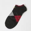 DakS Men S Ankle 4 pairS Set Check Pattern dbSS4f901bk