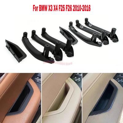 LHD RHD Carro Porta Dianteira Traseira Esquerda Direita Maçaneta Interna Puxador Acabamento Painel da Maçaneta da Porta Para BMW X3 X4 F25 F26 2010-2016