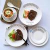 2pc 8 Inch Ceramic Dinner Plates Beef Plate Tableware European Platter Steak Plates Dishes Home Kitchen Decor Salad Tray