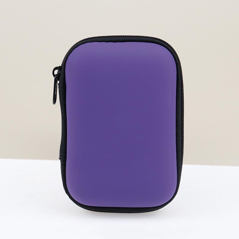 Eva Storage Bag for Earphones, CCD Camera, and Data Cable - Compact PU Zipper Design