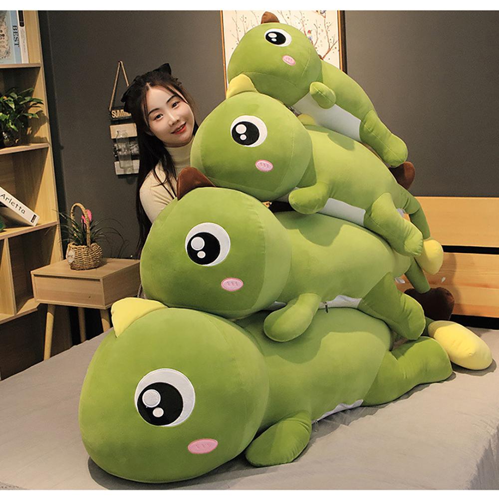 Non-Toxic 60Cm Long Dinosaur Plush Toys Lovely Soft Anime Animal Dinosaur Stuffed Kawaii Room Decor Doll Pillow Toy For Kids Children Gifts