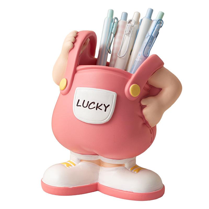 Creative Cartoon Pen Holder Storage Pen Holder Multi-function Desktop Stationery Children's Fun Office Supplies Children's Day School Gift