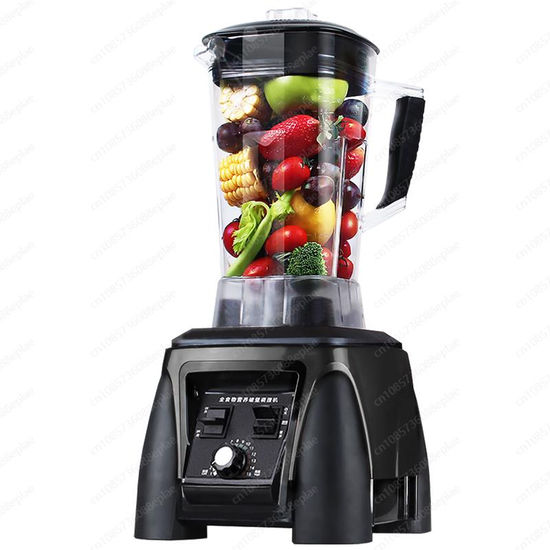 3-in-1 Commercial Blender Ice Crusher, for Milk Tea Shop Smoothie Slushy Juice & Soy Milk Making