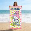 My Melody Microfiber Beach Towel Absorbent Quick Dry Ultra Soft Bath Towel for Beach Swim Bath Kids Adults