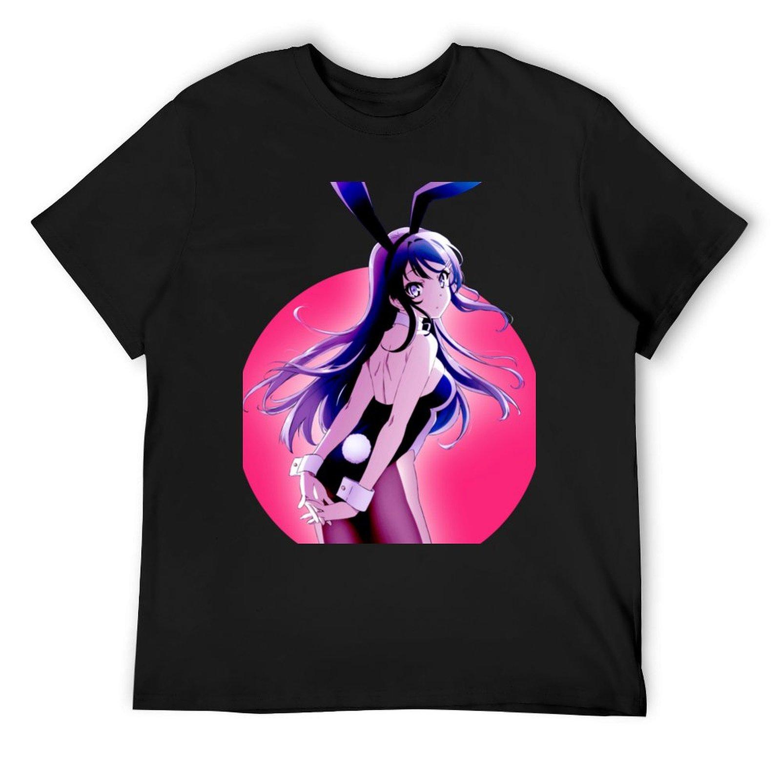

Bunny Girl Senpai Sakurajima Mai Essential T-Shirt anime figures cute tops blanks mens graphic t-shirts funny 4XL