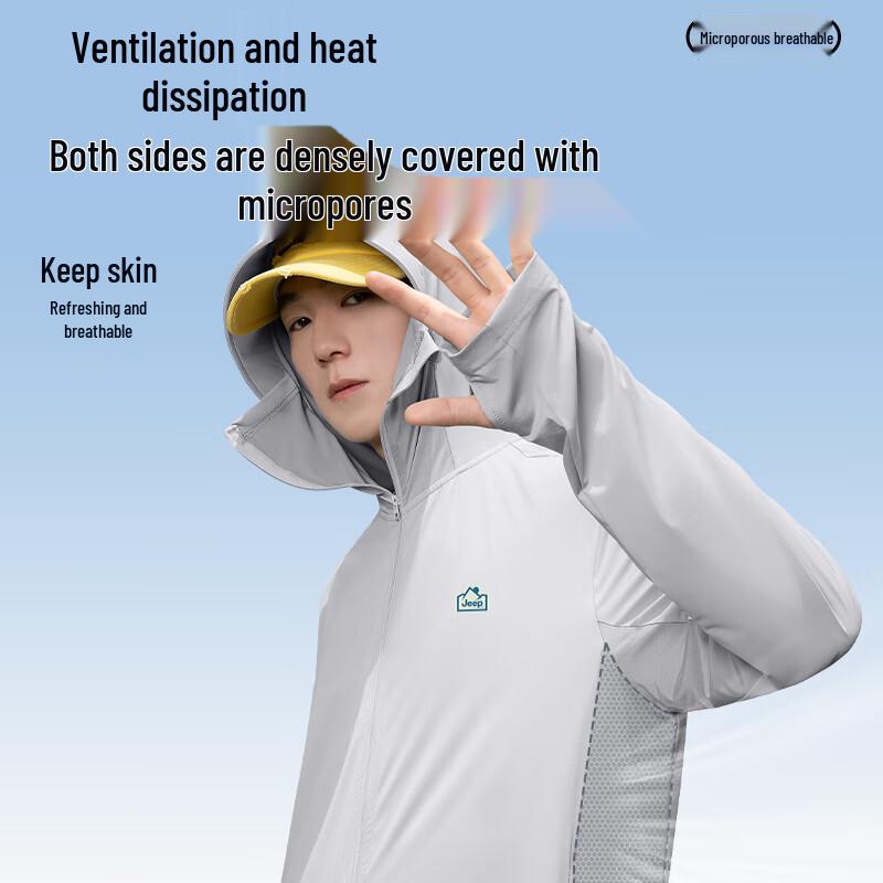 JEEP Men's Outdoor Sun Protection Hooded Jacket