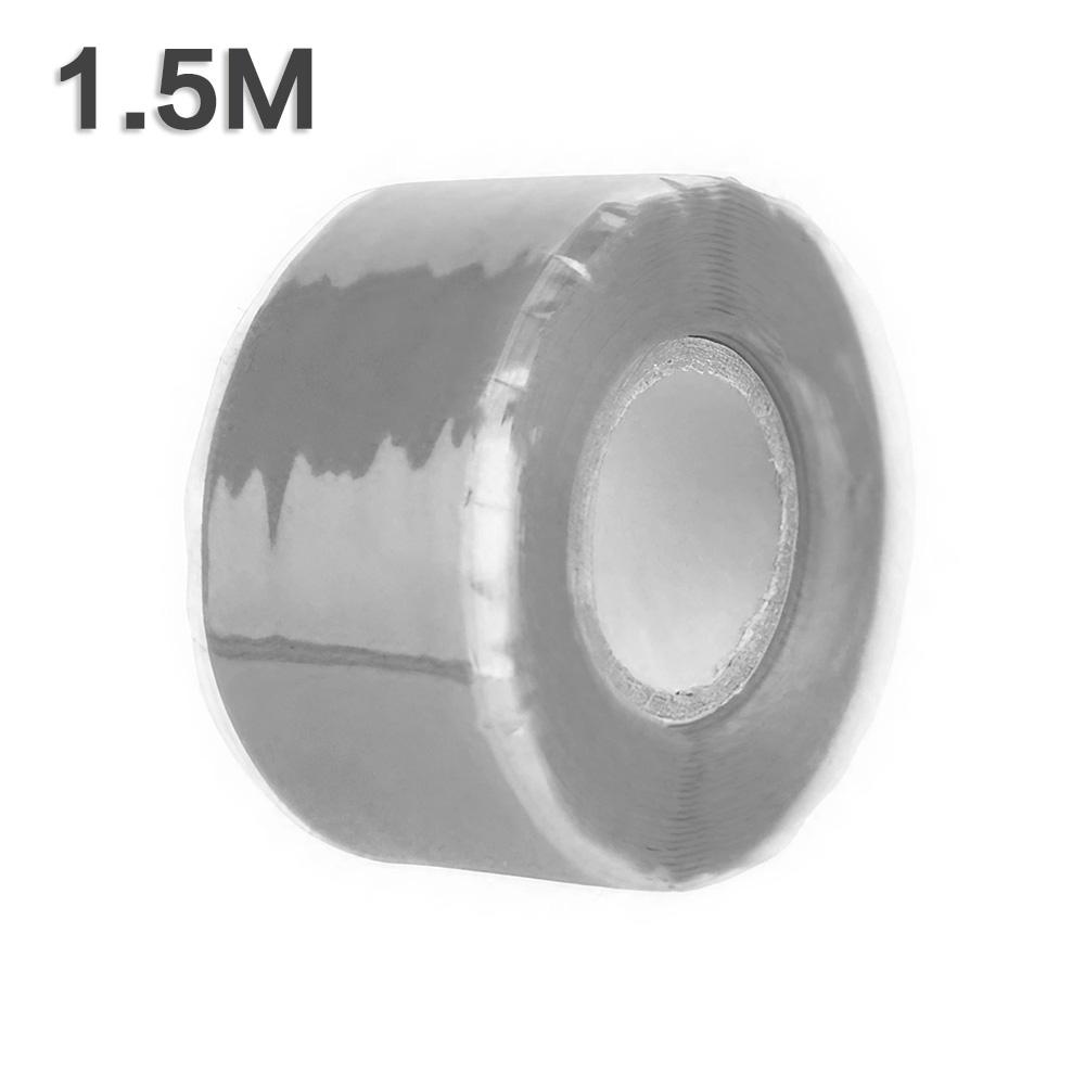 1 Roll 1.5M/3.0M Silicone Repair Tape Self-Fusing Wire Hose Bonding for Strong Water Pipe Rescue and Pipeline Seal
